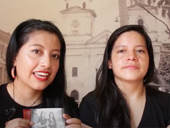 Adriana Cuaical y Daniela Rosero